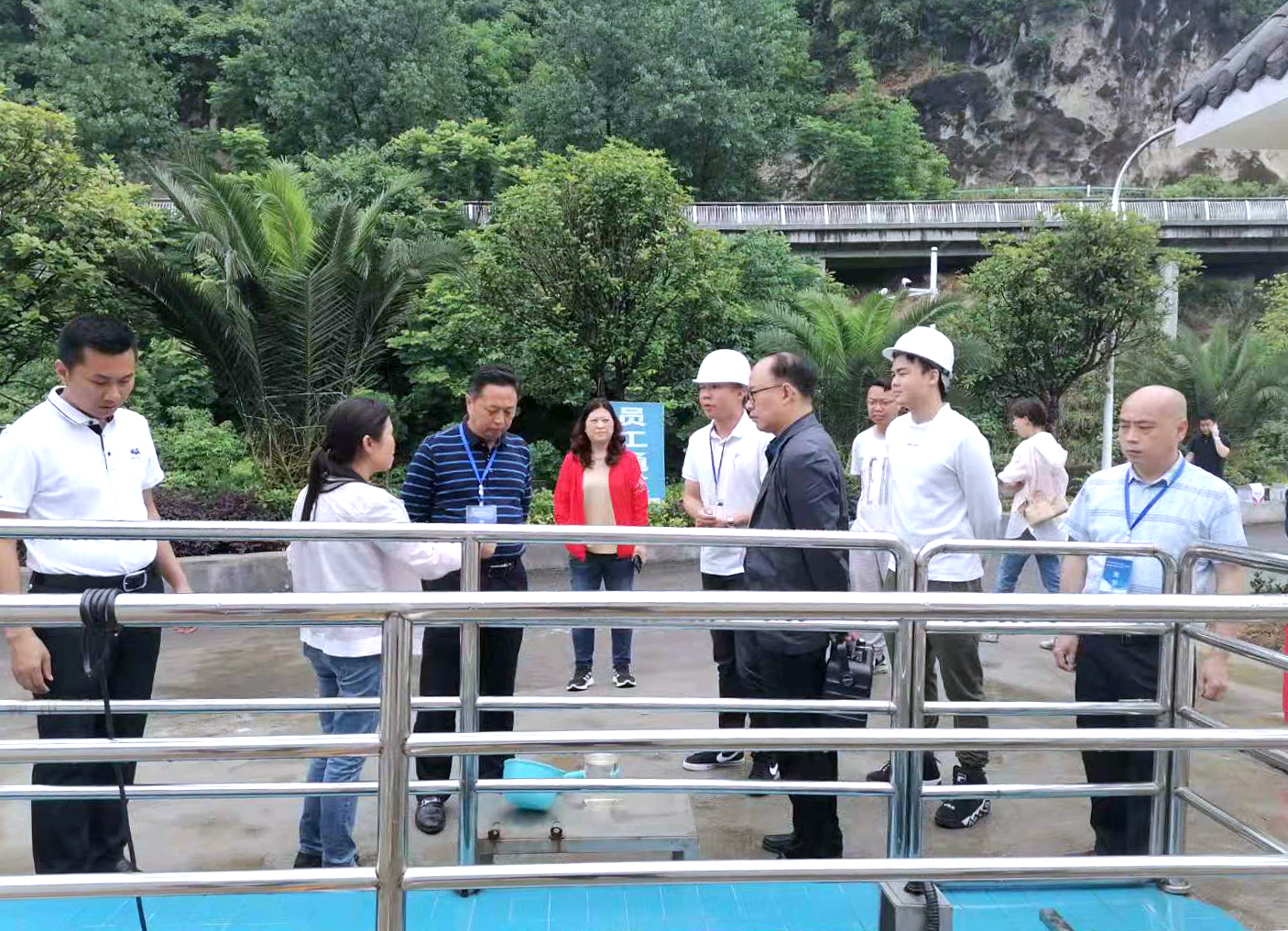 實地考察裝配式污水廠