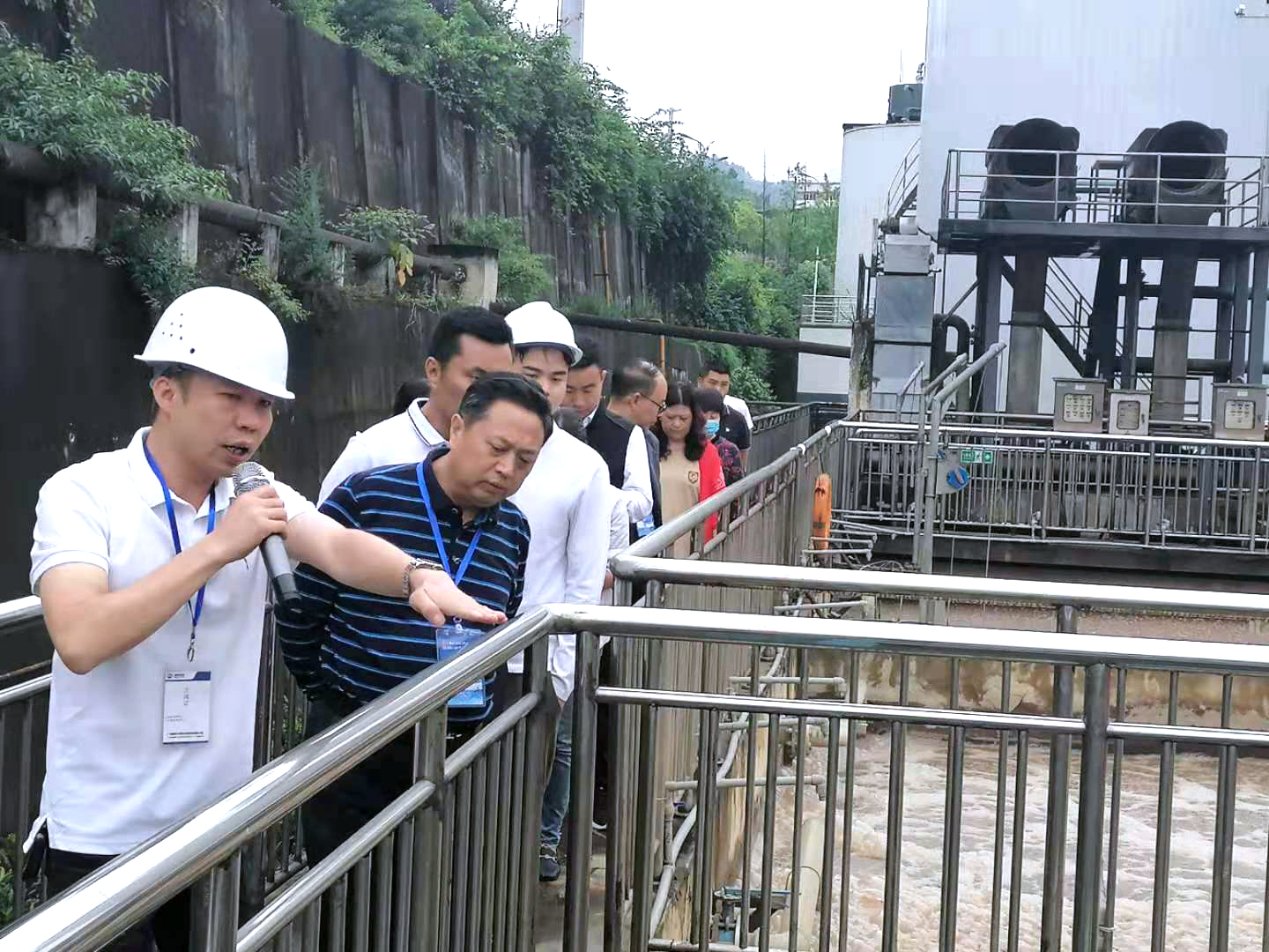 實地考察裝配式污水廠