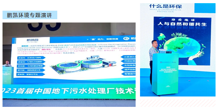 鵬凱環境營銷中心總經理汪業云先生作專題演講